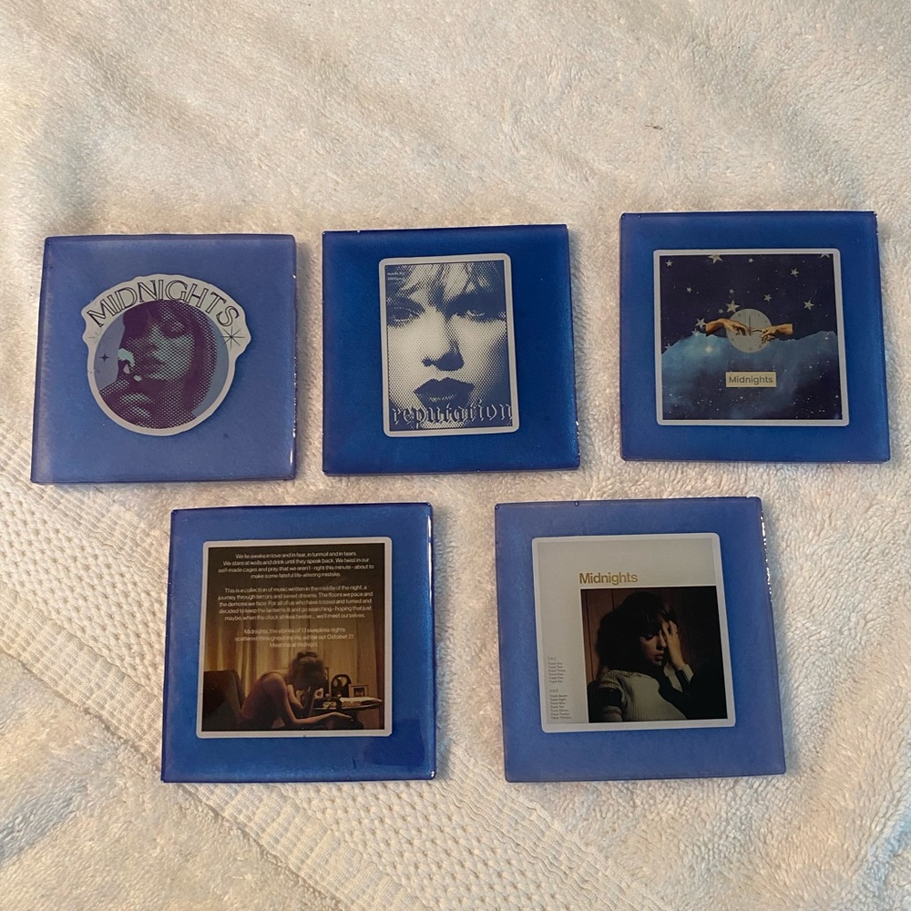 Taylor Swift set of 5 coasters